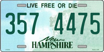 NH license plate 3574475