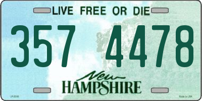 NH license plate 3574478