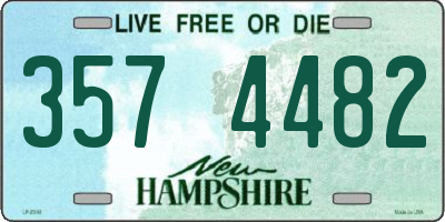 NH license plate 3574482