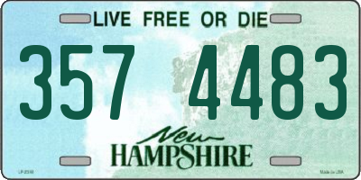 NH license plate 3574483