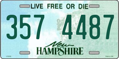 NH license plate 3574487