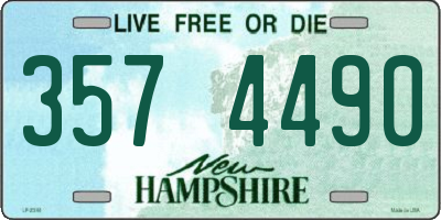 NH license plate 3574490