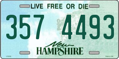 NH license plate 3574493