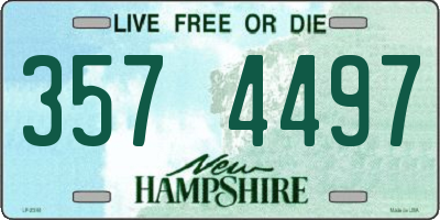 NH license plate 3574497