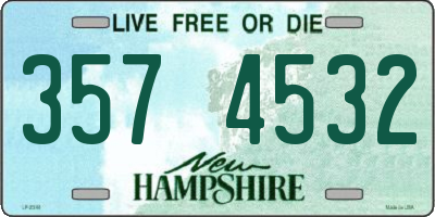 NH license plate 3574532