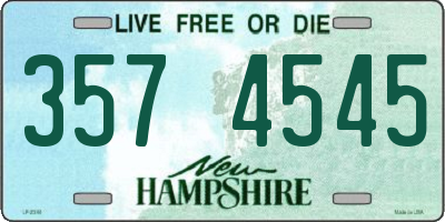 NH license plate 3574545