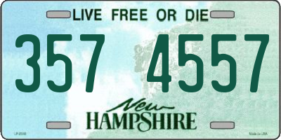 NH license plate 3574557