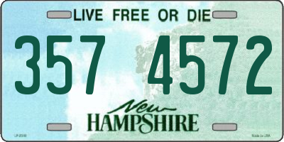 NH license plate 3574572