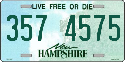 NH license plate 3574575