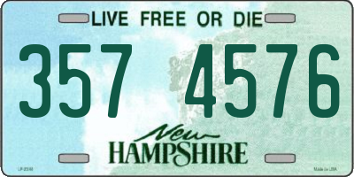 NH license plate 3574576