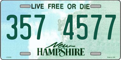 NH license plate 3574577