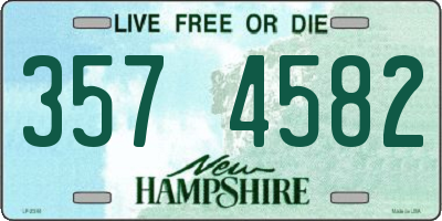 NH license plate 3574582