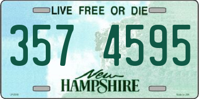 NH license plate 3574595