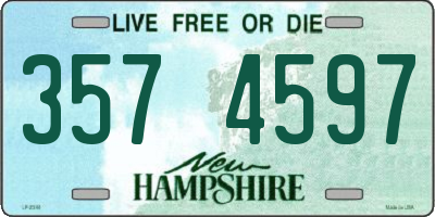 NH license plate 3574597