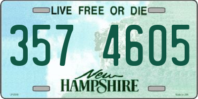 NH license plate 3574605