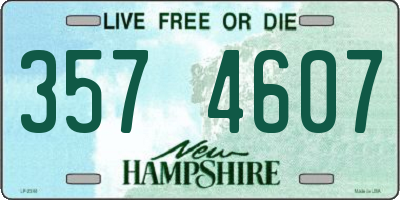 NH license plate 3574607