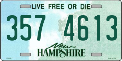 NH license plate 3574613