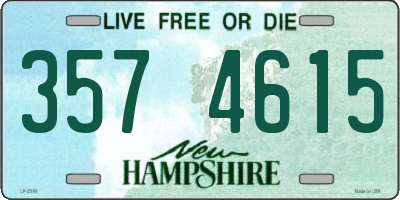 NH license plate 3574615