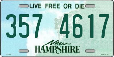 NH license plate 3574617