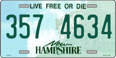 NH license plate 3574634
