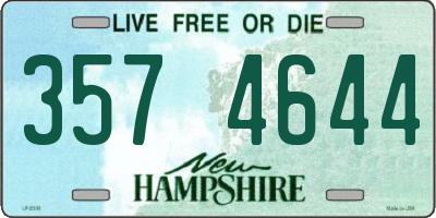 NH license plate 3574644