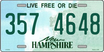 NH license plate 3574648