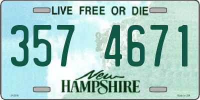 NH license plate 3574671
