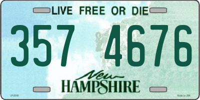 NH license plate 3574676