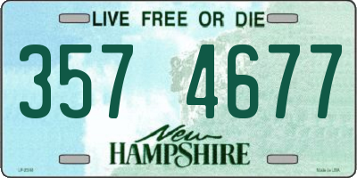 NH license plate 3574677