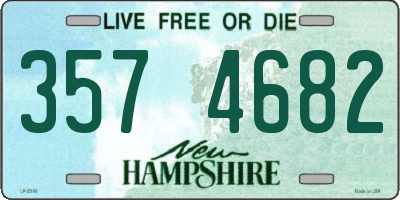 NH license plate 3574682