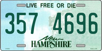 NH license plate 3574696