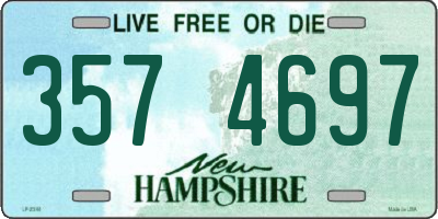 NH license plate 3574697