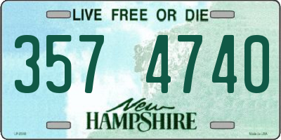 NH license plate 3574740