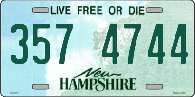 NH license plate 3574744