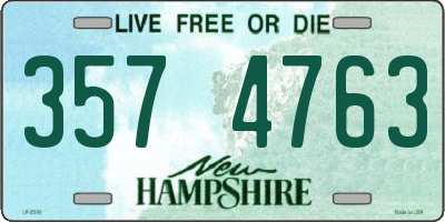 NH license plate 3574763