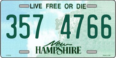 NH license plate 3574766