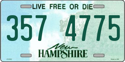 NH license plate 3574775