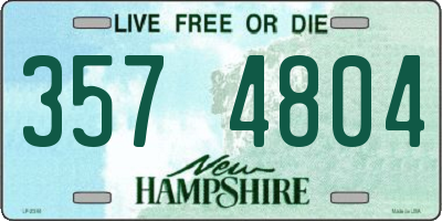 NH license plate 3574804