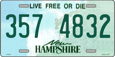 NH license plate 3574832