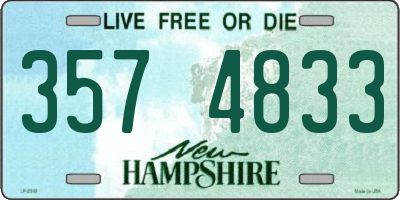 NH license plate 3574833