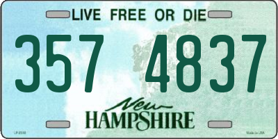 NH license plate 3574837
