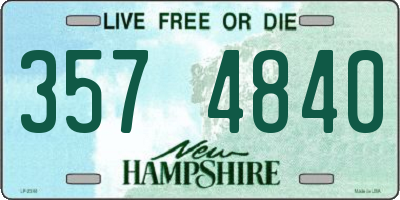 NH license plate 3574840