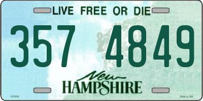 NH license plate 3574849