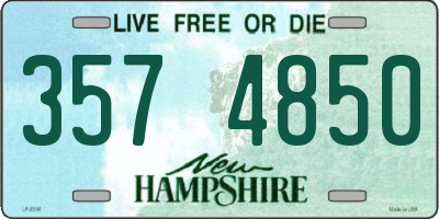 NH license plate 3574850
