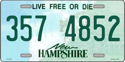 NH license plate 3574852