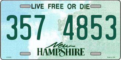 NH license plate 3574853