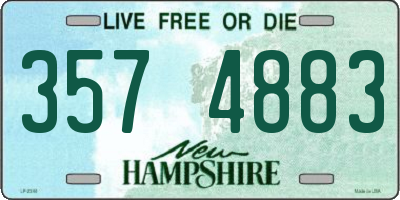 NH license plate 3574883