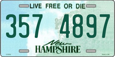 NH license plate 3574897