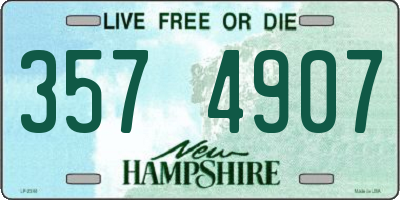 NH license plate 3574907
