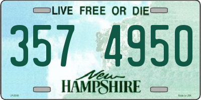NH license plate 3574950